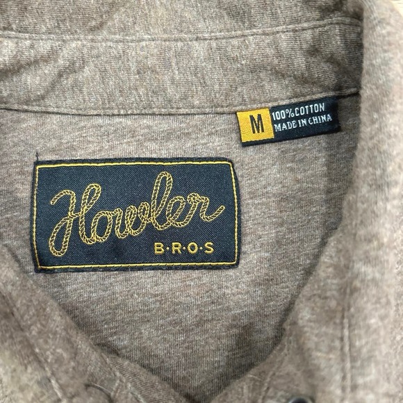 Men’s Howler Brothers Ranchero Polo Short Sleeve Pearl Snap Shirt Floral Size M - Picture 2 of 10